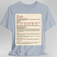 D&D Dad Shirt With Stat Block