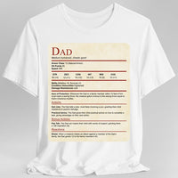 D&D Dad Shirt With Stat Block