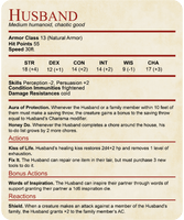 D&D Husband Stat Block T-Shirt
