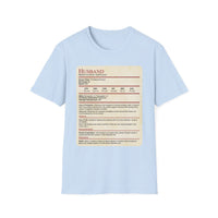 D&D Husband Stat Block T-Shirt