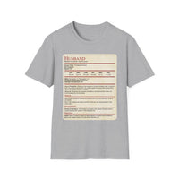 D&D Husband Stat Block T-Shirt