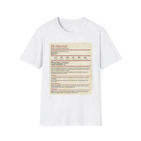 D&D Husband Stat Block T-Shirt