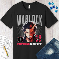 D&D Warlock T-shirt - Your BBEG Is My BFF