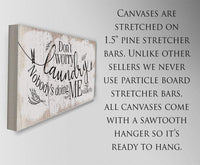 Don't Worry Laundry - Canvas