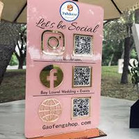 Custom Acrylic QR Code Sign