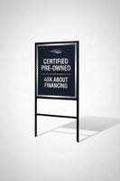 18"h x 30"w Metal Frame - 1 rider (Black)