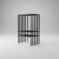 18"h x 24"w Metal Frame - 1 rider (Black)