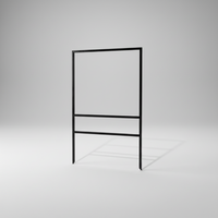18"h x 24"w Metal Frame - 1 rider (Black)