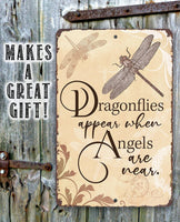 Dragonflies Appear - Metal Sign