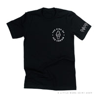 The King of Ice Cream - (Pocket Size) - Ice Cream Sleeve Detail - Unisex Tee