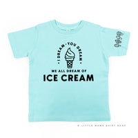 I Dream of Ice Cream - Ice Cream Sleeve Detail - Child Tee