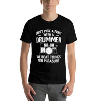 Funny Drummer Drumming Drums Percussionist I Beating Things  Versatile T-Shirt