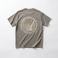 SURF N RIDE TEE - FADED GRAY