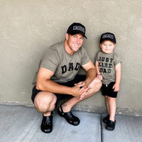 Dad - Arched Varsity / Just Like Dad - Set of 2 Tees