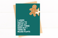 Santa Pants Funny Christmas Card