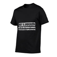 Not A Hugger Funny Im Not A Hugger Definition  Ribbed Collar T-Shirt