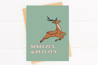Spritzen Funny Holiday Card Sprits Christmas Card