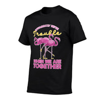 Apparently Were Trouble When We Are Together Funny Flamingo  Classic T-Shirt