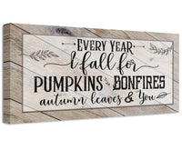Every Year I Fall For - Canvas