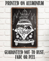 Explore in a Volkswagen, Peace - Metal Sign