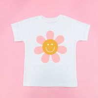 Pink Petals w/ Smile Center - Full Size Design on Front - Child Tee