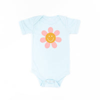 Pink Petals w/ Smile Center - Full Size Design on Front - Child Tee
