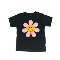 Pink Petals w/ Smile Center - Full Size Design on Front - Child Tee