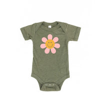 Pink Petals w/ Smile Center - Full Size Design on Front - Child Tee