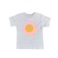 Pink Petals w/ Smile Center - Full Size Design on Front - Child Tee