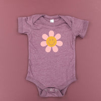 Pink Petals w/ Smile Center - Full Size Design on Front - Child Tee