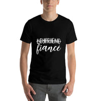 Boyfriend Fiancé, Engagement, Engaged, Couple Matching  Relaxed-fit T-Shirt