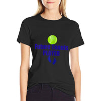 Future Tennis Player T-shirt Pregnant Maternity. Baby Foot  Eco-friendly Material T-Shirt