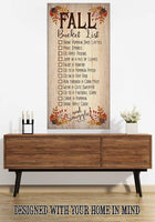 Fall Bucket List - Canvas