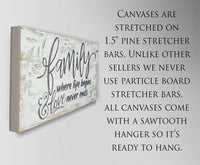 Family Where Life Begins - Canvas