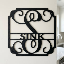 Custom Metal Wall Art - Personalized Established Family Sign