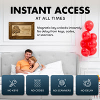 Family Tree Hidden Gun Safe - Handcrafted Gun Concealment Decor - Hidden Gun Shelf for Quick Access