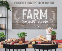 Farm Sweet Farm - Canvas