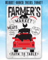 Farmer's Market - Metal Sign