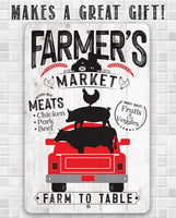 Farmer's Market - Metal Sign