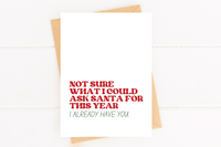 Already Have You Sweet Christmas Card Romantic Holiday Card