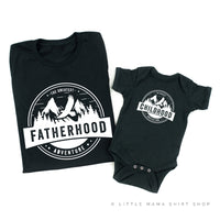 Fatherhood(Full Size) w/ Sleeve Detail + Childhood (Full Size) - The Greatest Adventure - Set of 2 Shirts