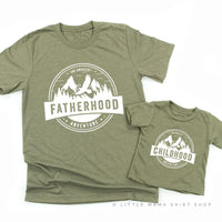 Fatherhood(Full Size) w/ Sleeve Detail + Childhood (Full Size) - The Greatest Adventure - Set of 2 Shirts