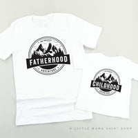 Fatherhood(Full Size) w/ Sleeve Detail + Childhood (Full Size) - The Greatest Adventure - Set of 2 Shirts