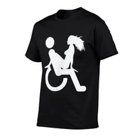 Funny Wheelchair Tshirt Gift Handicap People With Humor  Vintage-inspired T-Shirt