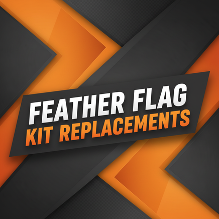 Feather Flag Kit Replacements - Charcoal Orange