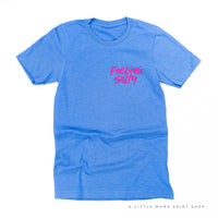 FEELING SALTY POCKET DESIGN FRONT / OCEAN SUNSET BACK- Unisex Tee