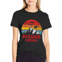 Afghan Summers Veteran Funny Afghanistan Veteran Gift  Slim-fit Cut T-Shirt