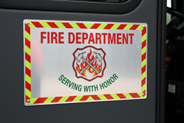 Custom Interior Door Aluminum Placard
