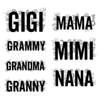 (Choose Your Grandma Name) - Floral Design - Unisex Tee