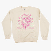 Motherhood Florals - Some Days I Thrive Other Days I Survive - BASIC Fleece